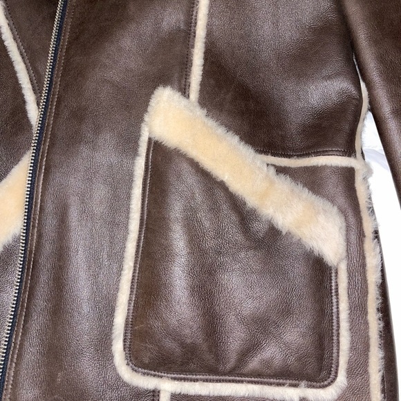 Authentic Shearling Mens Coat XL - Picture 10 of 16